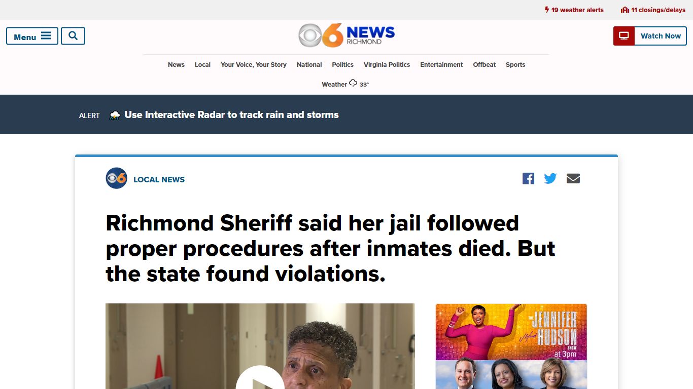 Richmond Sheriff said her jail followed proper procedures after inmates ...